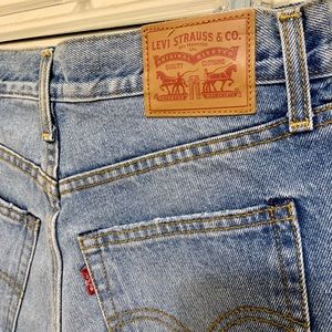 High Waisted Levi Denim Cut Off Shorts